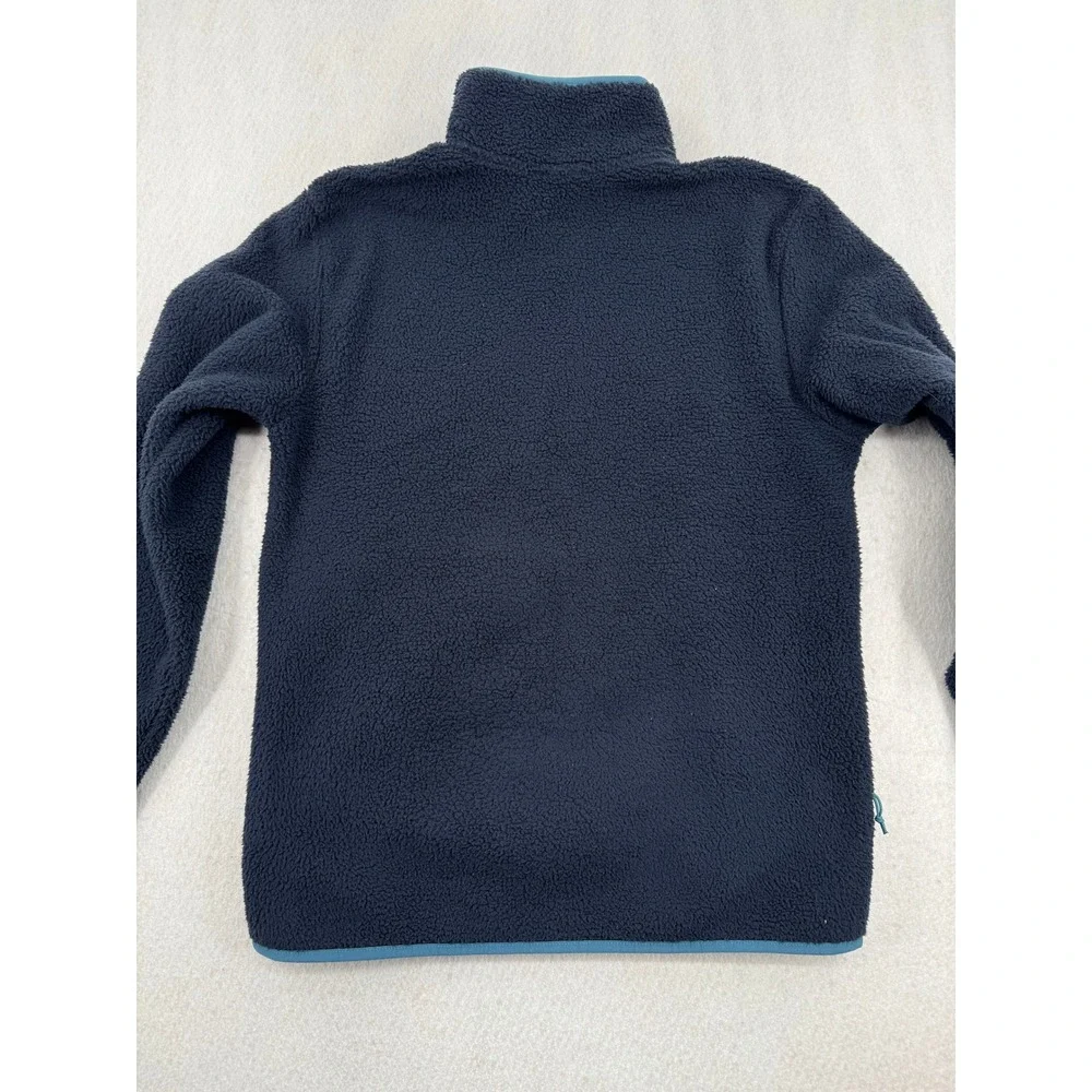The North Face Mens S Navy Blue Sherpa Fleece Full Zip Jacket Outdoors Gorpcore